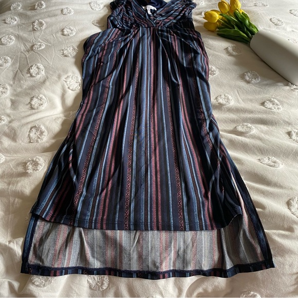 BCBGeneration Striped High Low Midi Dress - xs/s - Picture 9 of 11
